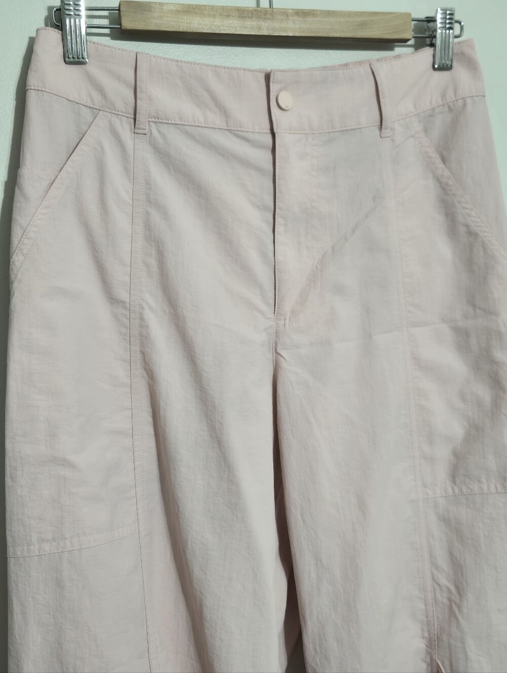 Alo Yoga High-Waist Voyager Trouser Pink Wide Leg M - Picture 5 of 11